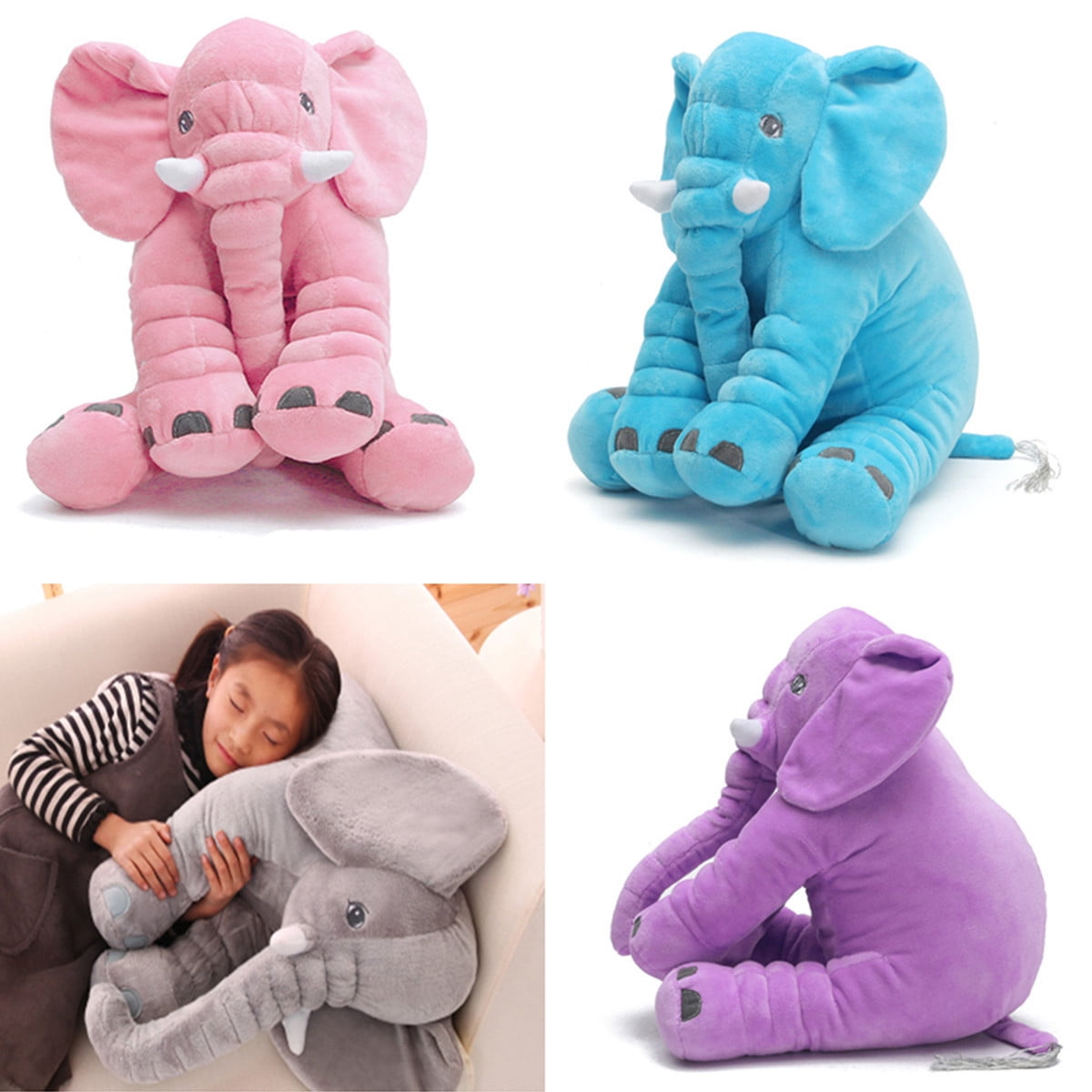 plush elephant pillow