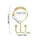 thumbnail image 3 of Gancho para cortinas de ducha Anillos de 12 paquetes de hierro | Acabado pulido resistente al óxido | Negro, Dorado, Plata, Blanco | Clip de 2,76 pulgadas | Instalación segura y sencilla, 3 of 6