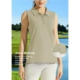 thumbnail image 7 of TRYSIL Women's Sleeveless Golf Polo Tennis Shirts Casual Collared Quick Dry Lightweight Top,Size(XS-2XL), 7 of 7