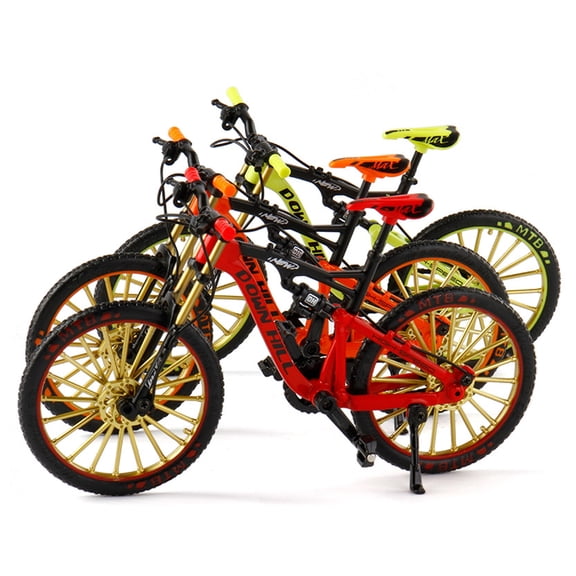 Dserhfy Bicycle Model 1:10 Scale Realistic Shape Alloy Downhill Mountain Bike Toy Birthday Gift