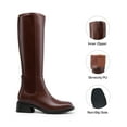 thumbnail image 2 of BURUDANI Womens Knee High Boots Side Zipper Low Heel Tall Boots for Fall Winter Fashion, 2 of 6