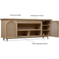 thumbnail image 4 of Real Flame Dahlia 76" TV Stand in White Oak, 4 of 9