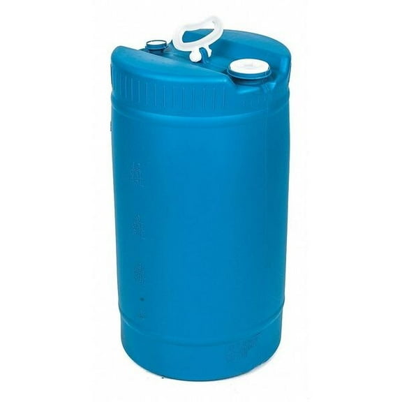 Closed Head Transport Drum, Polyethylene, 15 gal, Unlined, Blue