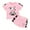 Pink, variant on Baby Girl Clothing Toddler Baby Girl Summer Clothes Ribbed Knit Cotton Cute Summer Outfits Short Sleeves 2 Pieces Shorts Set Black Size,18-24 Months