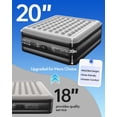 thumbnail image 4 of OhGeni 20" Raised King Air Mattress with Built in Pump, Luxury Real Bed Height Blow up Mattress, 3-4 Persons Inflatable Mattress for Guests & Family Party, Ideal for Elder People, 700lbs, 4 of 5