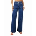 thumbnail image 2 of roswear Wide Leg Jeans Woman High Waist Stretchy, 29.92" Inseam, Size 4-16, 2 of 5