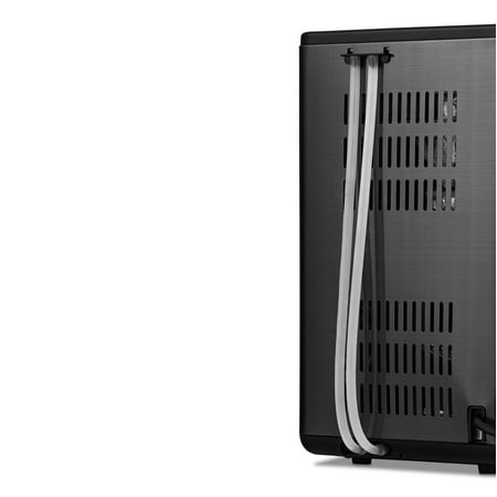 NewAir - 44lb. Nugget Countertop Ice Maker with Self-Cleaning Function - Black Stainless Steel