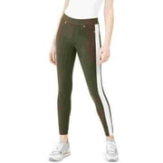 Michael Kors Women's Side-Stripe Leggings Regular & Petite Green Size Medium