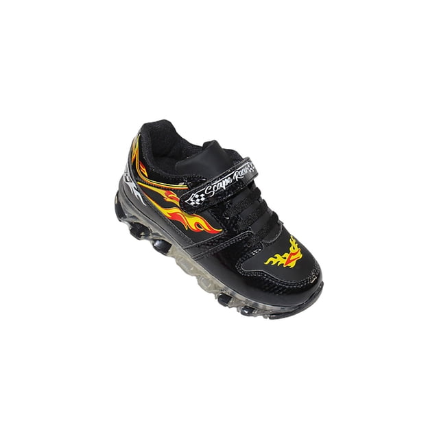 TENIS CASUALES FUEGO LEON NIÑO NEGRO LUCES 126 LEON 126p