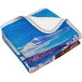 thumbnail image 2 of SKYSONIC Baby Kids Cozy Warm Throw Thermal Soft Bed Blanket 50x60 in Original Oil Painting Flannel Fleece Blanket, 2 of 5