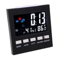 thumbnail image 3 of Weather Clock Color Screen Digital Display Thermometer Humidity Clock Colorful Alarm Calendar Weather Electronic Alarm Clock, 3 of 5