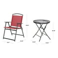 thumbnail image 5 of Mainstays Albany Lane 3-Piece Outdoor Bistro Set, Red, 5 of 8