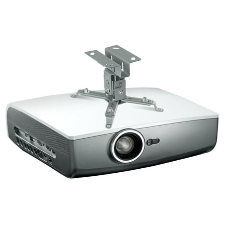 UPC: 0818103020289 | Mount-It! Projector Ceiling Mount for Epson  Optoma  Benq  ViewSonic LCD/DLP Projectors with Adjustability  Compact Universal Bracket Design  44lb Load Capacity  Silver (MI-605)