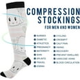 thumbnail image 4 of Coolnut 1 Pack Cute Cats Compression Socks for Women Men Knee High Stocking for Running,Athletic,Medical, 4 of 6