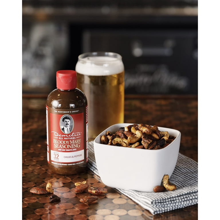 Demitri's Bloody Mary Seasoning 4-Pack - Classic, Extra Horseradish, Chili Pepper & Chipotle Varieties