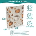 thumbnail image 3 of FORMRS 3 Ring Binder 1.5 inch with Pockets Clip Board 200 Sheets Capacity, Fall Pumpkin Pattern, 3 of 8