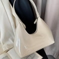 thumbnail image 2 of Bolso de mano tipo bandolera de piel sintética para mujer, tamaño mediano, para viaje Blanco, 2 of 9