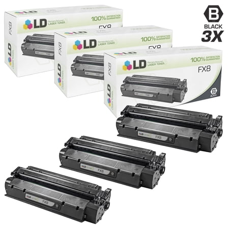 Remanufactured Toner Cartridge Replacement for Canon FX8 (Black  3-Pack)