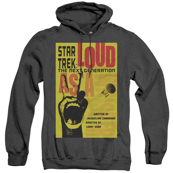 Star Trek Tng Season 2 Episode 5 Adult Heather Hoodie Sweatshirt Black