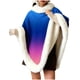 thumbnail image 1 of Chales de mujer con cuello grueso estampado, ropa cálida para el hogar, chal sin mangas con pelusa, tops de poliéster para mujer, 1 of 5