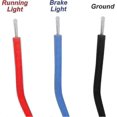 thumbnail image 4 of LED brake tail light low profile smoked tail light compatible with Harley Touring Street Glide Road King Electra Glide Dyna Fat Boy Sportster 833 1200, 4 of 5