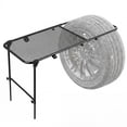 thumbnail image 3 of Lorelo Tire Mount Camping Desk, Adjustable Height Steel Folding Desk for Tailgate Parties Picnic Outdoor Cooking, No Tool Required Installation Table Fits Car SUV Tire, 3 of 7