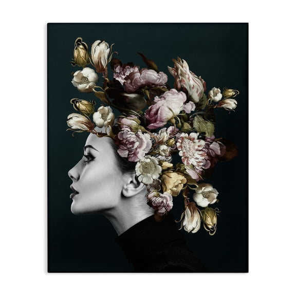 Stupell Industries Traditional Woman Rose Floral Arrangement Canvas Art, 24 x 30, by Incado