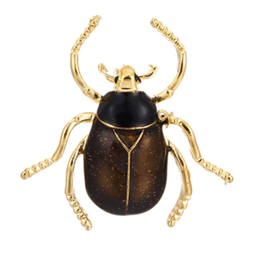 Delicate Women Rhinestone  Beetle Insect Shaped Metal Brooch Pin Jewelry Fashion