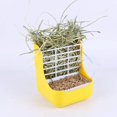 thumbnail image 5 of Comedero para alimentos de heno para conejos, cobayas, chinchillas y otros animales pequeños, 2 en 1 para pasto y alimentos (rosa) Sincero  Hogar, 5 of 5