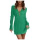 thumbnail image 1 of Vestido elegante de color liso con cinturón, mangas acampanadas y corte ajustado, vestido midi de fiesta, 1 of 6
