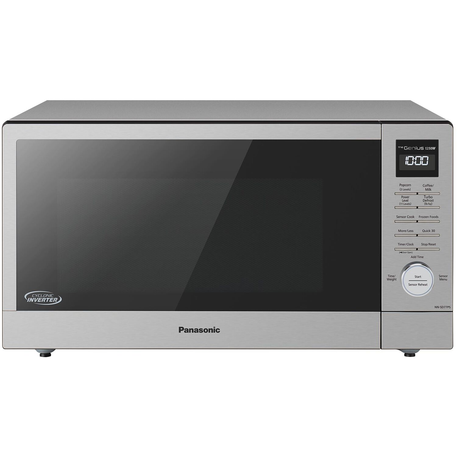 Panasonic 1.6-cu. ft. 1250W Countertop Microwave with Cyclonic Wave Inverter Technology, NN-SD77PS