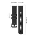 thumbnail image 3 of Premium TPU Silicone Sports Sweat Proof Solid Color Watch Band With Convenient Adjustment And Wide Compatibility, 3 of 6