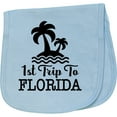 thumbnail image 2 of Inktastic First Trip to Florida Vacation Baby Burp Cloth, 2 of 3