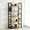 Brown, variant on Atilioo 5 Tier Bookcase, 62" Tall Bookshelf, Wooden Storage Organizer with Adjustable Shelves for Living Room, Home Office, Kitchen, Rustic Brown