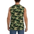 thumbnail image 4 of Kdxio Black Dinosaur for Men's Muscle T-shirt,Sleeveless for Workout Running Athletic Gym Lounge Casual, 4 of 7