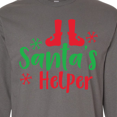 thumbnail image 4 of Inktastic Santa's Helper, Elf Shoes, Snowflakes, Christmas Long Sleeve T-Shirt, 4 of 5