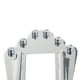 thumbnail image 4 of Durable Metal Guitarra Eléctrica Reemplazo Puente Conjunto Piezas de Instrumentos de Cuerda Baoblaze Jazz Guitar Bridge, 4 of 8