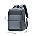 thumbnail image 3 of Convertible Laptop Backpack, Cloth, Black Blue, 12.2x5.9x16.92Inch, Fits 15 Inch Laptop, USB Port for Travel Office College, 3 of 7