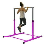 Pro-Gymnastics Expandable Kip Bar, 13-Level Adjustable Height, Cushioned Purple Bar