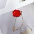 thumbnail image 5 of Fashion Men Rose Flower Lapel Stick Brooch Pin Satin Tassel Chain Dangling Handmade Boutonniere Pins for Suit Collar Men’s Wedding Groom Groomsman Floral Tuxedo Corsage Accessory Husband Father, 5 of 12