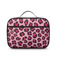 thumbnail image 2 of Pink and Black Leopard Print Pattern Insulated Lunch Bag Teens,Bento School Lunch Bag for Teens for Work,Picnic or Travel 10.6x7.7x4.3 Inches,12 Can Capacity, 2 of 6