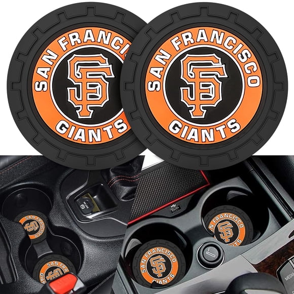 2 Posavasos Para Coche, Posavasos Para Coche, Posavasos Para Fanáticos De Los Gigantes De San Francisco, Soporte Antideslizante Para Bebidas Para Coche, Accesorios Interiores Sf Giants