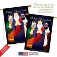 thumbnail image 3 of Breeze Decor 14081 Nativity Feliz Navidad 2-Sided Vertical Impression House Flag - 28 x 40 in., 3 of 4