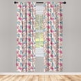 thumbnail image 3 of Ambesonne Anime Curtains, Colorful Happy Kawaii, Pair of 28"x84", Multicolor, 3 of 5