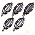 thumbnail image 5 of BESTYASH 5Pcs Black Plastic Hairpins Floral Banana Hair Clips Hair Ponytail Holder Durable, 5 of 5