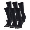 thumbnail image 1 of Calcetines Under Armour Performance Tech Crew para adultos negros, 6 pares, 1 of 7