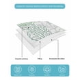 thumbnail image 5 of Quilts Twin-XL Size Bedding Set, Sage Green Coral Coastal Lightweight Quilted Comforter, Summer Beach Seaside Nautical Soft Reversible Bedspread Coverlet with Pillow Covers for All Season, 68" x 98", 5 of 7