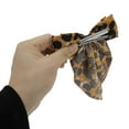 thumbnail image 4 of Unique Bargains 1 Pc Grace Leopard Print Bow Barrettes Ribbon Hair Clips Yellow Black, 4 of 5