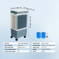thumbnail image 6 of KFFKFF Evaporative Cooler Swamp Cooler 3-in-1 1400 CFM 5 Gal Air Humidifier Home, 6 of 9