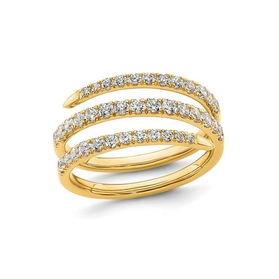 4/5 Carat (Ctw VS2-VS1, D-E-F) Lab-Grown Diamond Band Ring in 14K Yellow Gold (SIZE 7) for Women